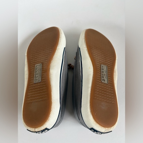 Sperry women’s size 6 topsider grey boat shoe sneaker memory foam - Picture 5 of 6